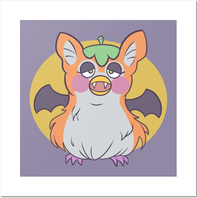 Fruit FurBat Pumpkin Wall Art by AmyNewBlue